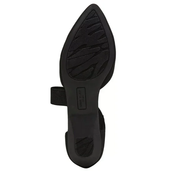 Anne Klein Obila Flats Women's US 7 Black Asymmetrical Strap Slip On HAWK3018 - Picture 13 of 14